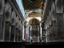 interieur de la basilique d'Amalfi