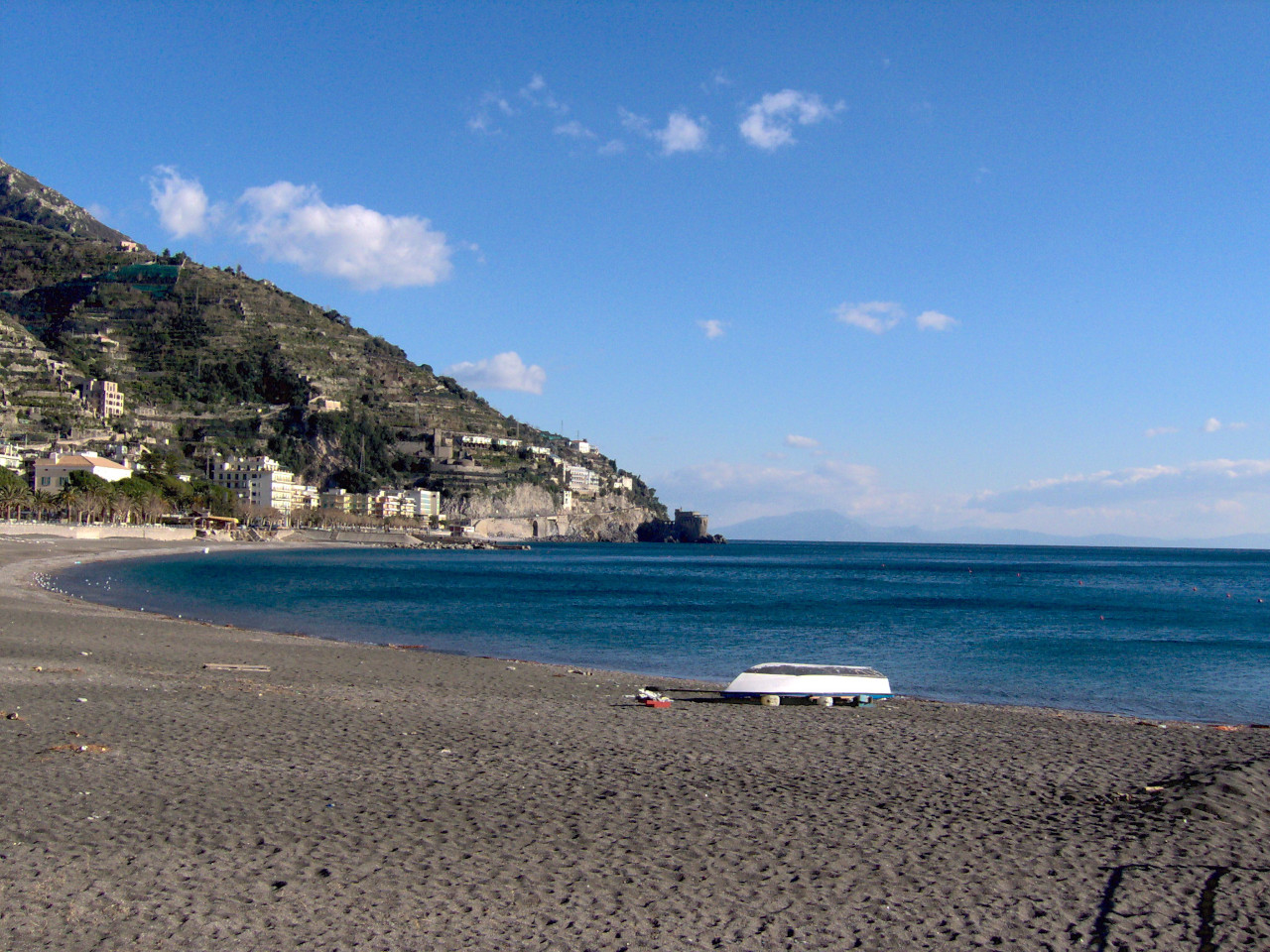 La plage de Maiori